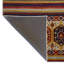 Tapis décoratif moderne à motifs multicolores à motifs foncés et à rayures-1433756546