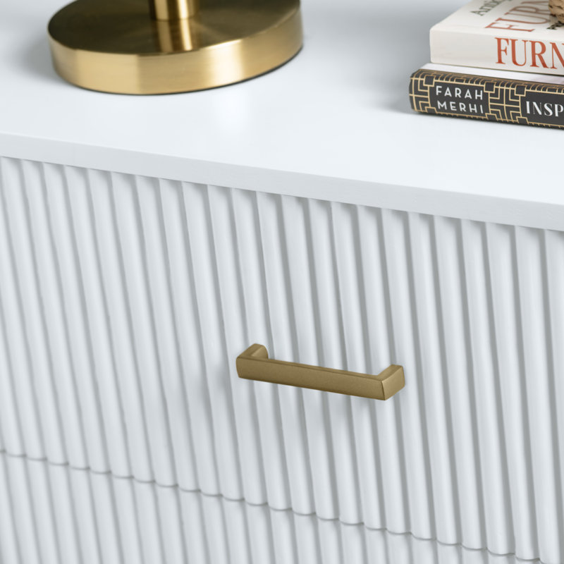 3-Drawer Accent Chest, White