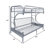 Alycea Futon Bunk Bed with Built-in Ladders-780040286-780040287