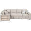 Lit convertible 109 po avec chargeurs, rangement et ensemble de couleurs beige, ressorts élastiques