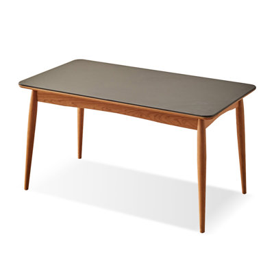 Rectangular Stone with Solid Dining Table For Dining Room/Kitchen