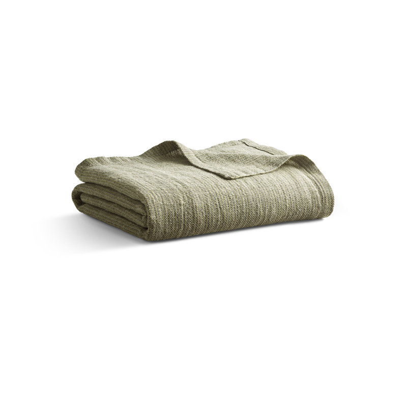 Marais Hand Woven Throw Blanket, Gray