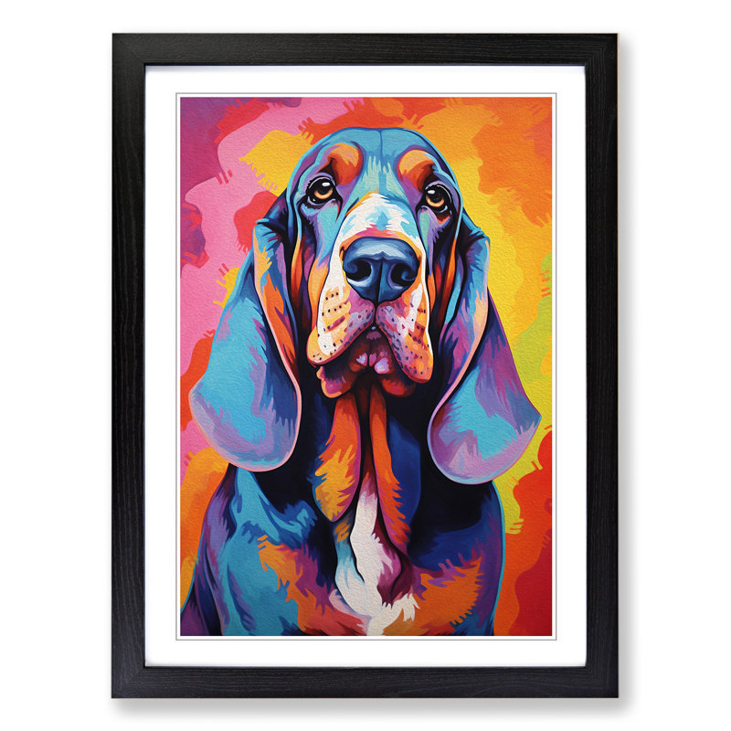 Single Picture Frame Wall Art, 46cm H x 34cm W, Black Framed