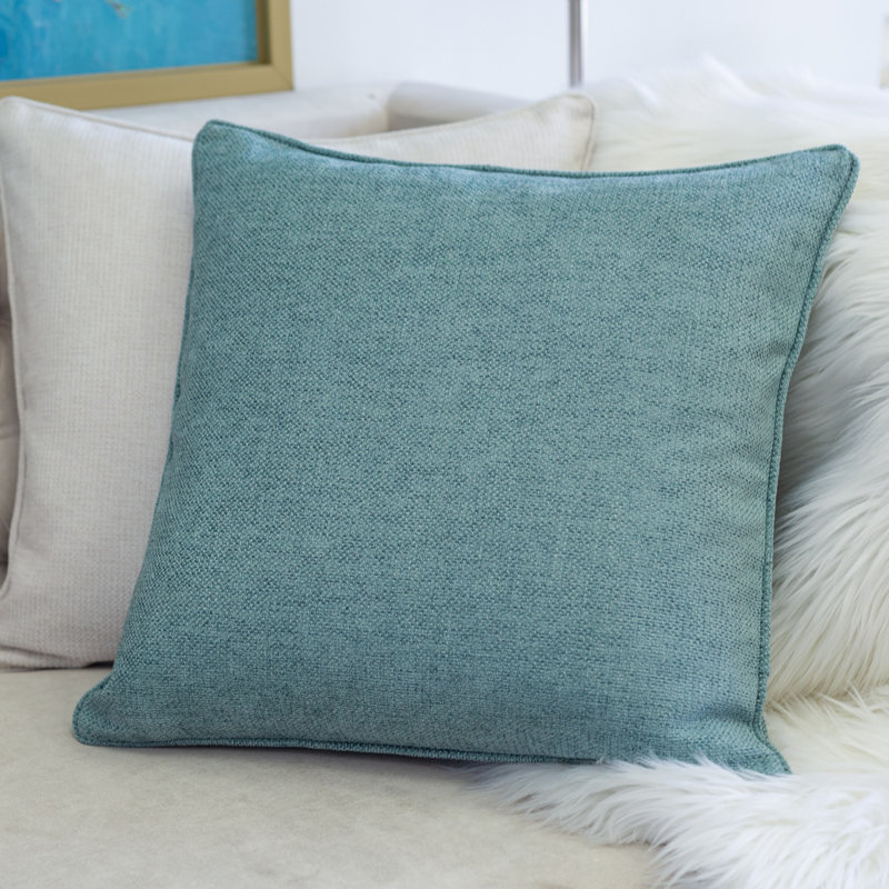 Reversible Throw Pillow, Teal