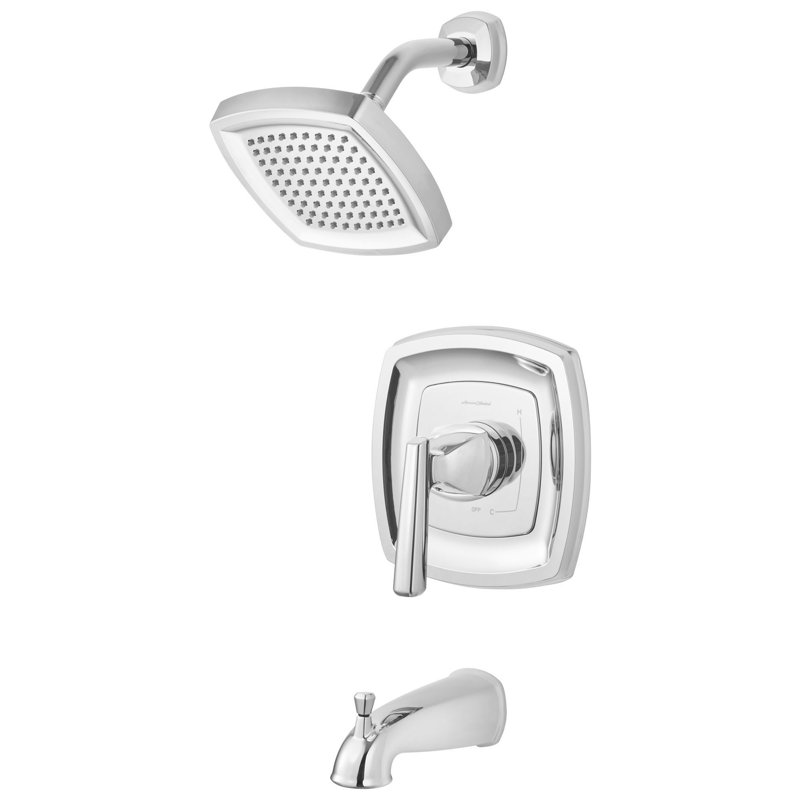 Robinet de baignoire et douche thermostatique Edgemere, Chrome