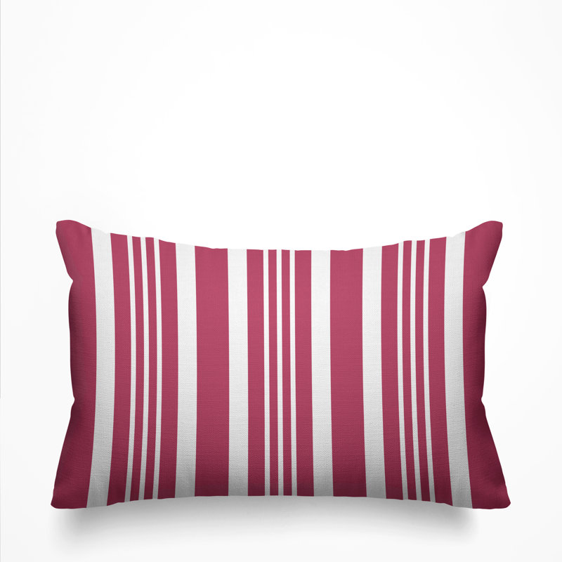 Housse et insert de coussin rectangulaire d'extérieur Healthcliff, Magenta