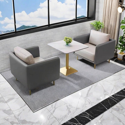 Light luxury fashion office sofa set