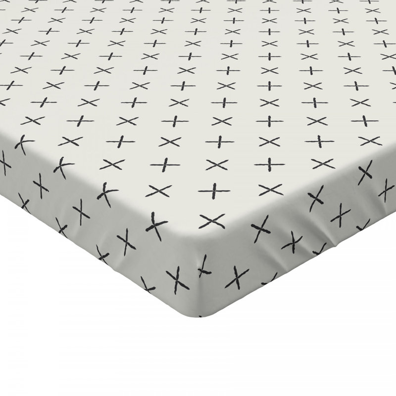 Microfiber Geometric Fitted Sheet, Twin Fitted Sheet, Polka Dots 2