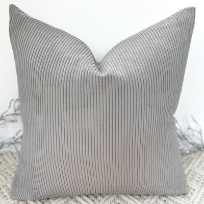Abstract Grey Square Cushion Cover