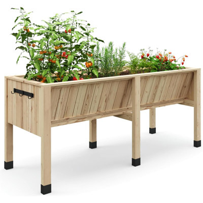 Jardinière surélevée avec pieds 72 x 26 x 31 pouces