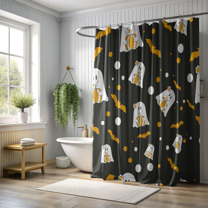 Rideau de douche Golden Spook - Premium, H 74 po x l 71 po