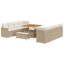 124cm Wide Patio Sofa with Cushions