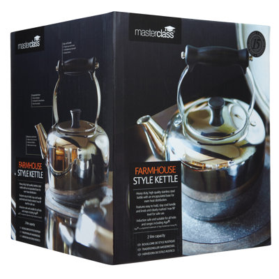 MasterClass Deluxe Stainless Steel Stovetop Tea Kettle