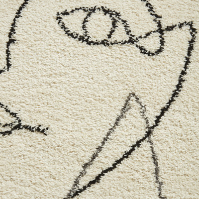 Handwoven Cream/Grey Rug
