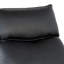 Fauteuil inclinable manuel Lenne, accoudoirs rembourrés évasés, similicuir noir