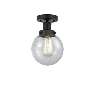 Alphonsa Glass Semi Flush Mount