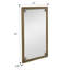 Miroir rectangulaire moderne de 61 x 91 cm avec cadre en métal, miroir mural doré pour salle de bain, décoration murale