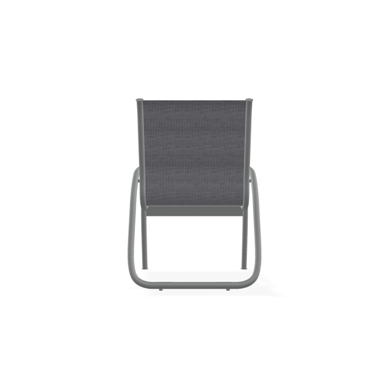 Fauteuil de patio Gardenella, Graphite texturé, Étain Augustine