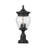 Ashdown 3 Light Outdoor Pier Mounted Fixture in Black