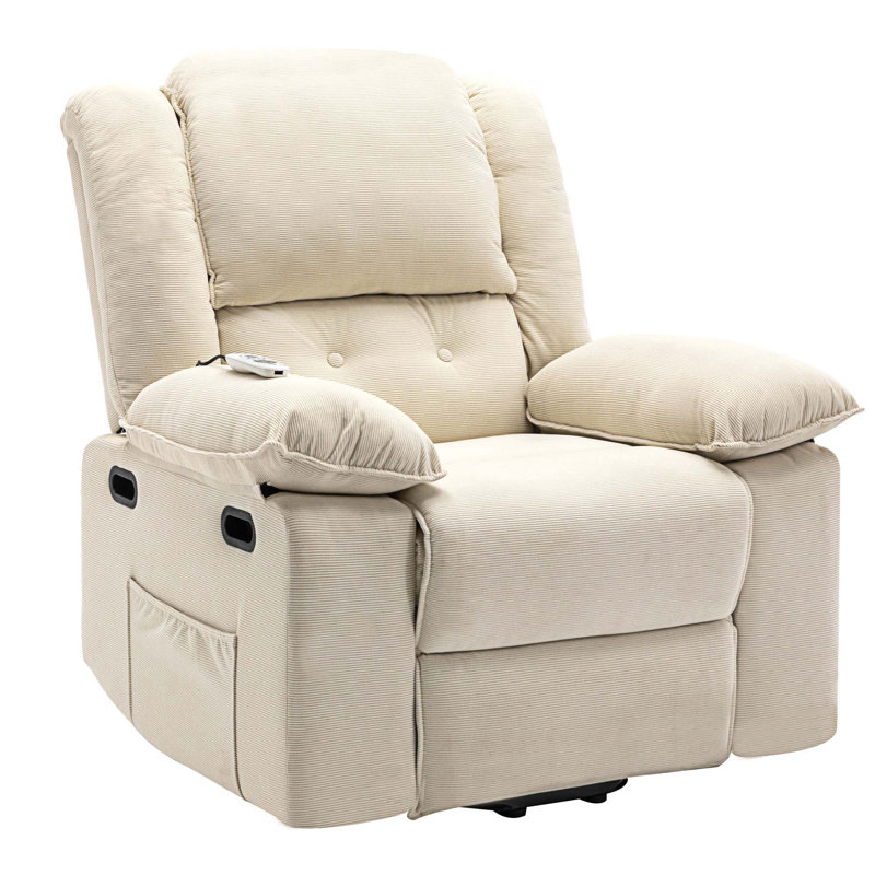 Fauteuil de massage chauffant, Lin beige
