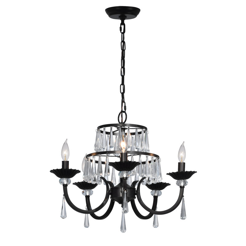 Lustre géométrique 5 lumières unique/à l’état Natasha