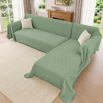 Housse pour canapé en L Housse de canapé modulaire souple Housse de protection pour meubles lavable