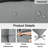 Outdoor Bench Cushion 60x20in, Waterproof Thicken Patio Seat Pad with Ties, Replacement Cushion for Porch Swing, Garden Bench, Indoor/Outdoor Use-1181157801