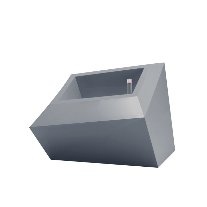 Faz Pot Planter, 23.5" H x 32.25" W x 24.75" D, Steel