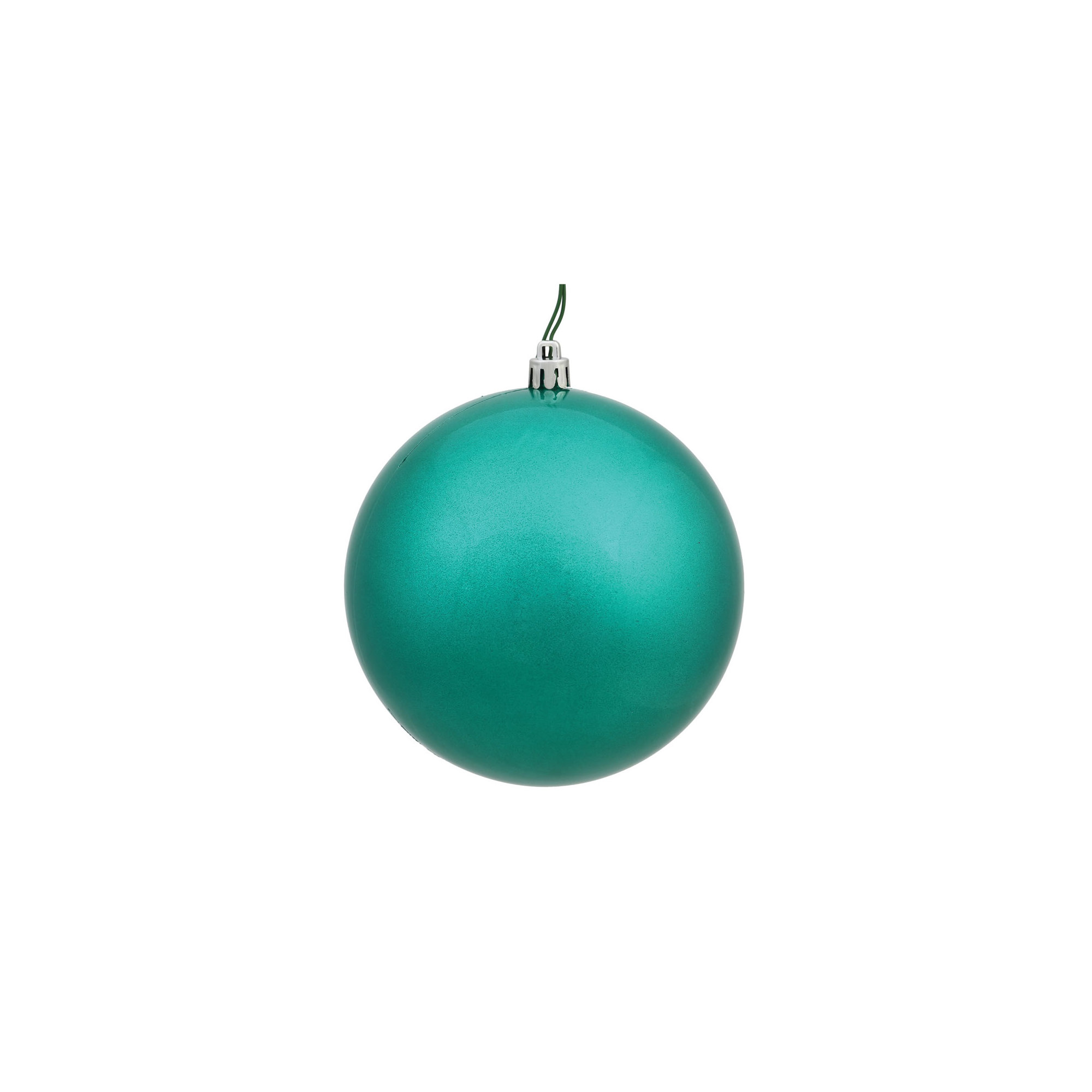 Christmas Ball Ornament, 6" H x 6" W x 6" D, Teal