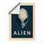 Modern Alien Portrait Minimalist - Framed Print-1444257306-1444257311