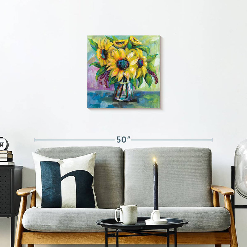 Harnek Summer Sunflower In Vase, 20" H x 20" W