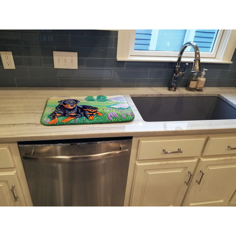 Tapis de séchage rottweiler