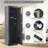 Large Capacity Biometric Gun Safe for 5 Rifles and 4 Handguns – Quick Access Fingerprint & Keypad Rifle Safe with USB Backup, Hole-Lock Assembly, Adjustable Interior – Black