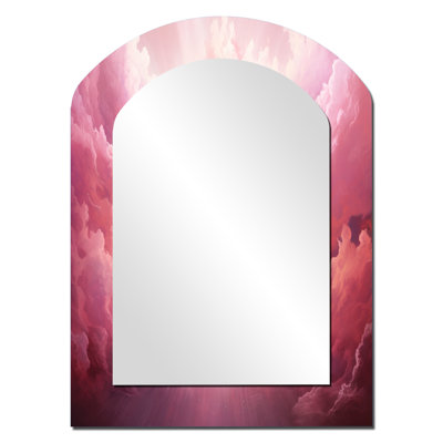 Ascension Aura Christianisme Art I - Christianisme grand miroir mural asymétrique, miroir traditionnel arche unique, impression d'art en métal