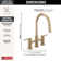 Nicoli Pull-Down Bridge Kitchen Sink Faucet, Two Handle Kitchen Faucet