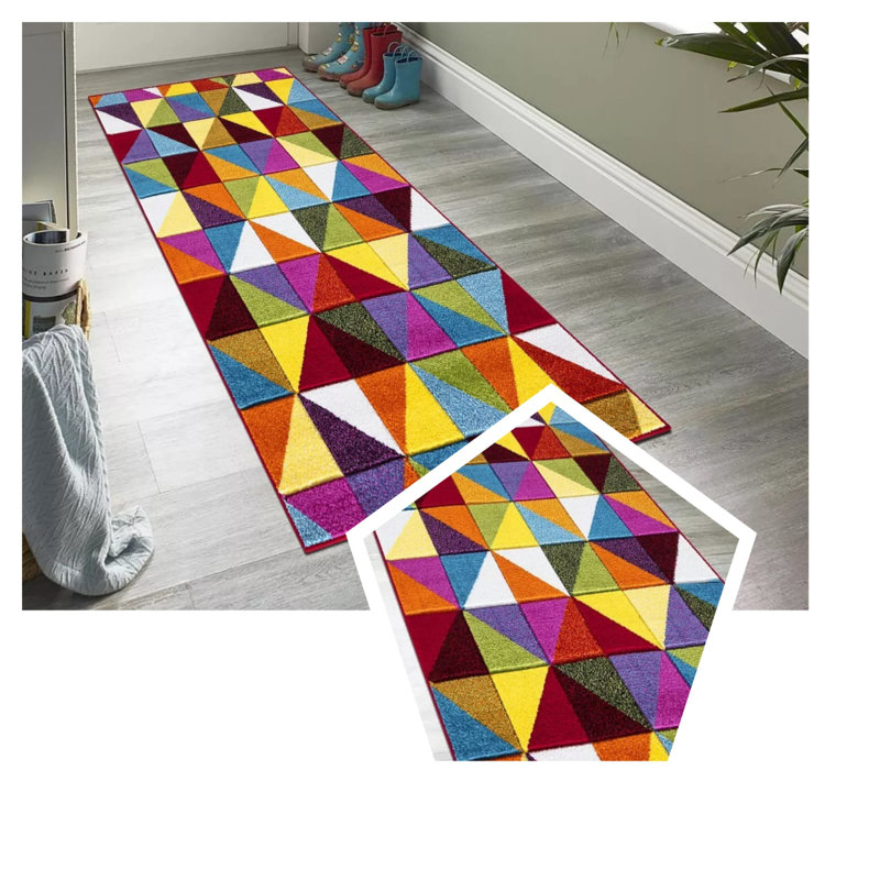 Danow Flatweave Area Rug, Rectangle 80 x 150cm