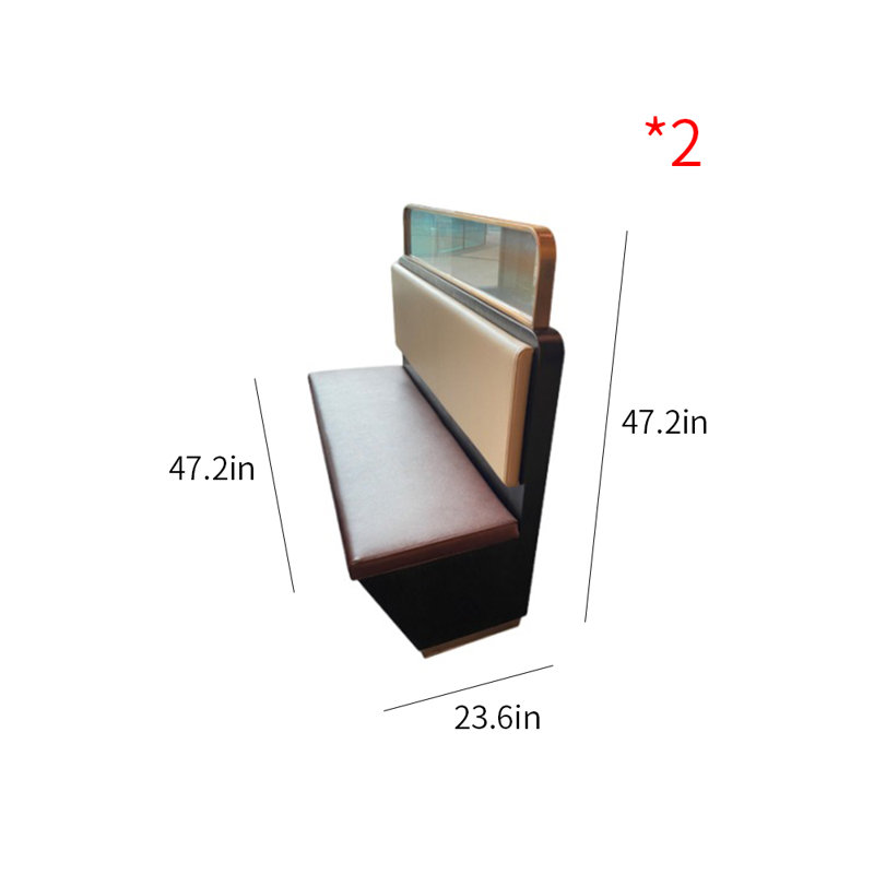 Causeuse de 47,2 po Cafe Bar