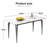 Krystah Rectangular Large Corner of Sintered Stone Ceramics Dining Table with Metal legs-227807019-229187751