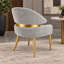 Ensemble de salle à manger Lamont 7 pièces avec table en faux marbre et 6 chaises rembourrées