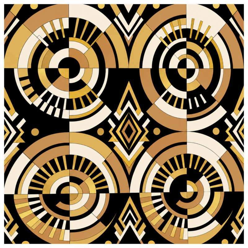 Couvertures Art Deco, 60in W x 80in H