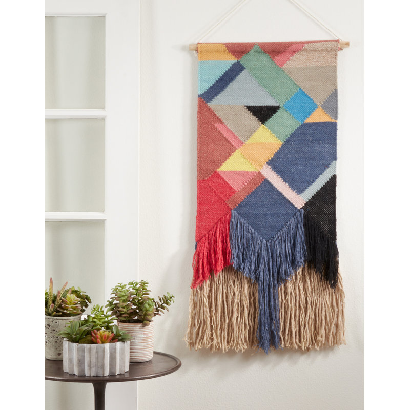 Bohem Collection Hand Woven Wool Wall Hanging