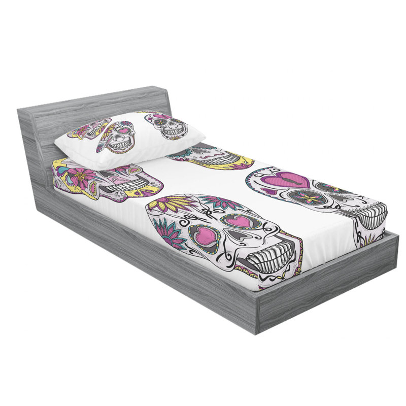 Microfiber Sheet Set, Twin Sheet Set with Fitted Sheet