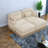 Deep Seat Modular Sofas Chenille Modern Tassel Loveseat For Living Room