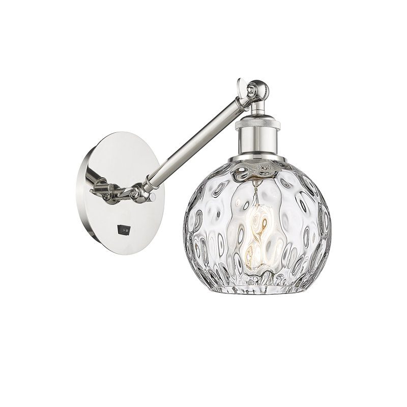 Shauna Armed Sconce, LED, Polished Nickel