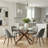 Aunnika 5-Piece Round Dining Set with Tempered Glass Table-307242857