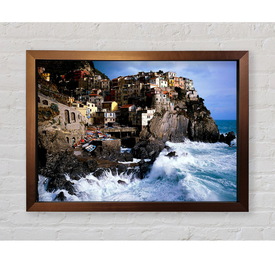 Manarola Italien Gerahmter Druck