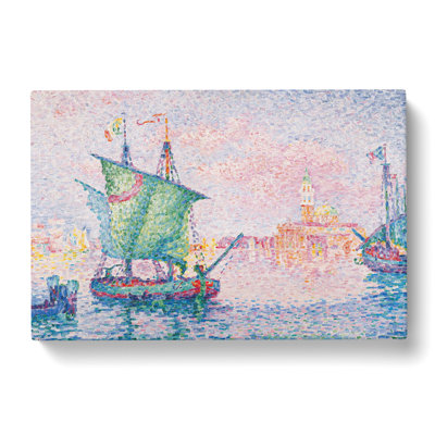 The Pink Cloud In Venice by Paul Signac - Wrapped Canvas Painting