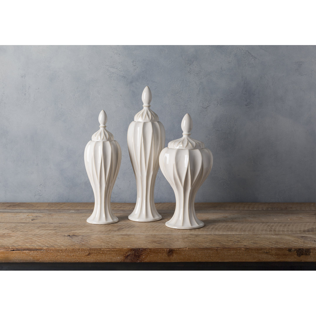 Ceramic / Porcelain Jar - Set of 3 Lark Manor™