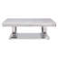 Table basse Zander, plateau en faux marbre imprimé