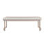 Lisbon Cocktail Table - Silken Cream/Bronze